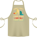 Plans With My Turntable DJ DJing Cotton Apron 100% Organic Khaki