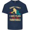 Plans With My Turntable DJ DJing Kids T-Shirt Childrens Navy Blue