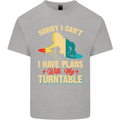 Plans With My Turntable DJ DJing Kids T-Shirt Childrens Sports Grey
