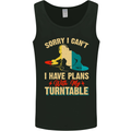 Plans With My Turntable DJ DJing Mens Vest Tank Top Black