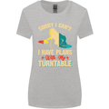 Plans With My Turntable DJ DJing Womens Wider Cut T-Shirt Sports Grey