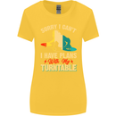 Plans With My Turntable DJ DJing Womens Wider Cut T-Shirt Yellow
