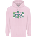 Plants Things I Do in My Spare Time Childrens Kids Hoodie Light Pink