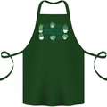 Plants Things I Do in My Spare Time Cotton Apron 100% Organic Forest Green