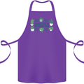 Plants Things I Do in My Spare Time Cotton Apron 100% Organic Purple