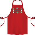 Plants Things I Do in My Spare Time Cotton Apron 100% Organic Red