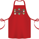 Plants Things I Do in My Spare Time Cotton Apron 100% Organic Red