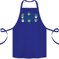 Plants Things I Do in My Spare Time Cotton Apron 100% Organic Royal Blue