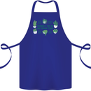Plants Things I Do in My Spare Time Cotton Apron 100% Organic Royal Blue