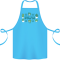Plants Things I Do in My Spare Time Cotton Apron 100% Organic Turquoise