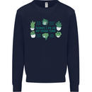 Plants Things I Do in My Spare Time Kids Sweatshirt Jumper Navy Blue