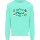 Plants Things I Do in My Spare Time Kids Sweatshirt Jumper Peppermint