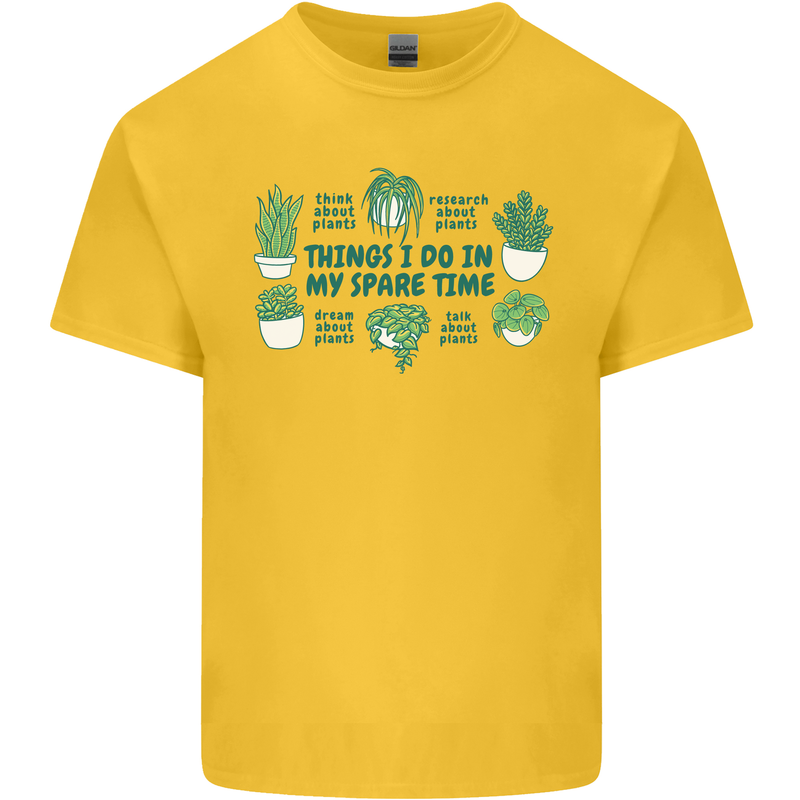 Plants Things I Do in My Spare Time Kids T-Shirt Childrens Yellow