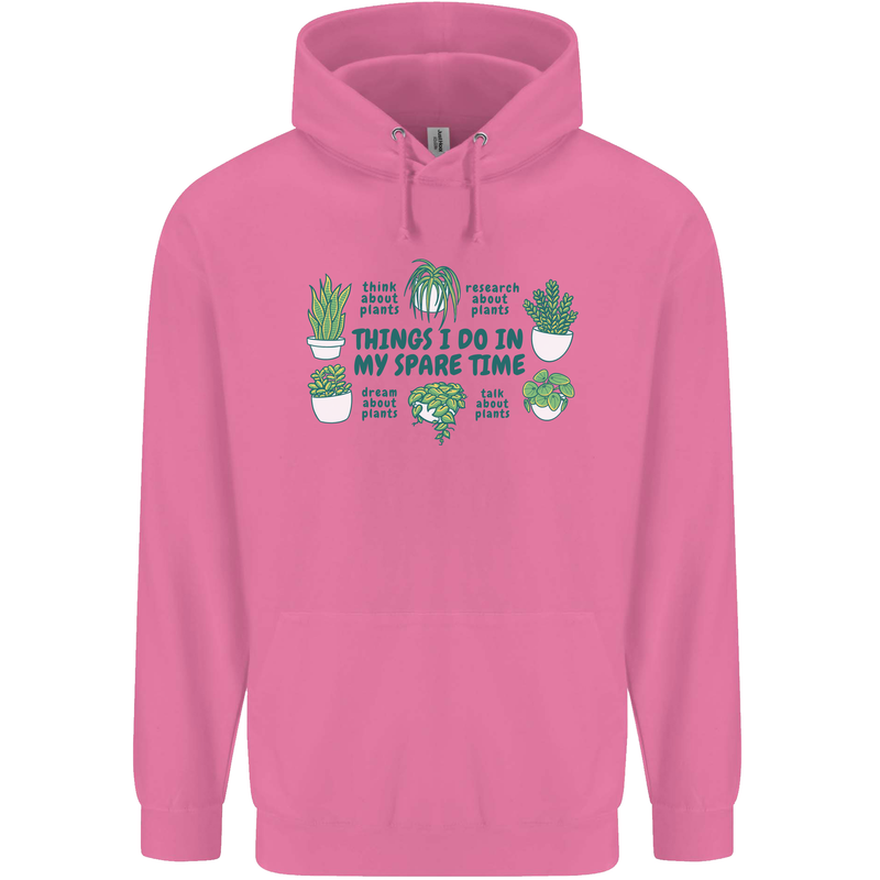 Plants Things I Do in My Spare Time Mens 80% Cotton Hoodie Azelea