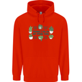 Plants Things I Do in My Spare Time Mens 80% Cotton Hoodie Bright Red