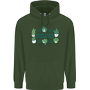 Plants Things I Do in My Spare Time Mens 80% Cotton Hoodie Forest Green