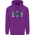 Plants Things I Do in My Spare Time Mens 80% Cotton Hoodie Purple