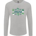 Plants Things I Do in My Spare Time Mens Long Sleeve T-Shirt Sports Grey