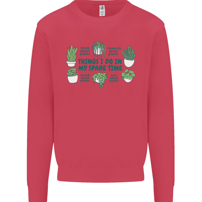 Plants Things I Do in My Spare Time Mens Sweatshirt Jumper Heliconia