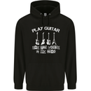 Play Guitar Say Voices in My Head Guitarist Childrens Kids Hoodie Black