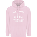 Play Guitar Say Voices in My Head Guitarist Childrens Kids Hoodie Light Pink
