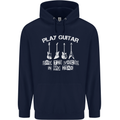 Play Guitar Say Voices in My Head Guitarist Childrens Kids Hoodie Navy Blue