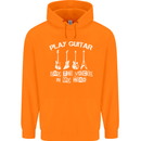 Play Guitar Say Voices in My Head Guitarist Childrens Kids Hoodie Orange