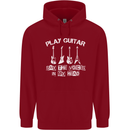 Play Guitar Say Voices in My Head Guitarist Childrens Kids Hoodie Red