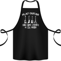 Play Guitar Say Voices in My Head Guitarist Cotton Apron 100% Organic Black