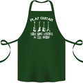 Play Guitar Say Voices in My Head Guitarist Cotton Apron 100% Organic Forest Green