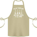 Play Guitar Say Voices in My Head Guitarist Cotton Apron 100% Organic Khaki