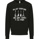 Play Guitar Say Voices in My Head Guitarist Kids Sweatshirt Jumper Black