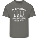 Play Guitar Say Voices in My Head Guitarist Kids T-Shirt Childrens Charcoal