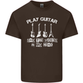 Play Guitar Say Voices in My Head Guitarist Kids T-Shirt Childrens Chocolate