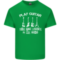 Play Guitar Say Voices in My Head Guitarist Kids T-Shirt Childrens Irish Green