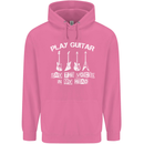 Play Guitar Say Voices in My Head Guitarist Mens 80% Cotton Hoodie Azelea