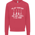 Play Guitar Say Voices in My Head Guitarist Mens Sweatshirt Jumper Heliconia