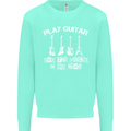 Play Guitar Say Voices in My Head Guitarist Mens Sweatshirt Jumper Peppermint