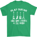 Play Guitar Say Voices in My Head Guitarist Mens T-Shirt Cotton Gildan Irish Green