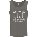 Play Guitar Say Voices in My Head Guitarist Mens Vest Tank Top Charcoal