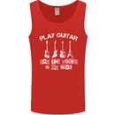 Play Guitar Say Voices in My Head Guitarist Mens Vest Tank Top Red