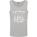 Play Guitar Say Voices in My Head Guitarist Mens Vest Tank Top Sports Grey