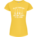 Play Guitar Say Voices in My Head Guitarist Womens Petite Cut T-Shirt Yellow