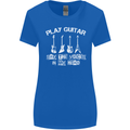 Play Guitar Say Voices in My Head Guitarist Womens Wider Cut T-Shirt Royal Blue