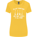Play Guitar Say Voices in My Head Guitarist Womens Wider Cut T-Shirt Yellow