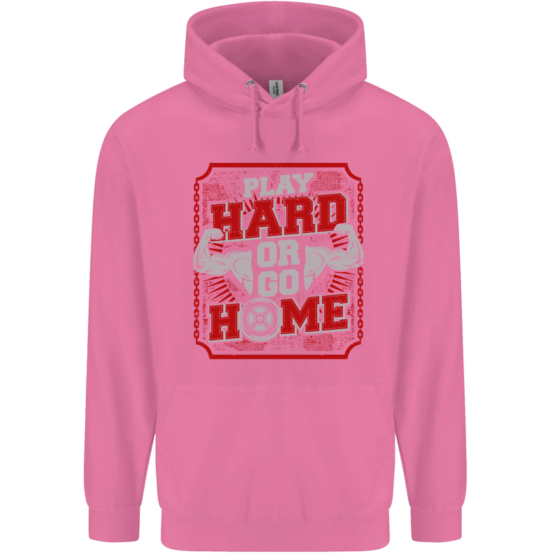 Play Hard or Go Home Gym Training Top Childrens Kids Hoodie Azalea