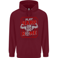 Play Hard or Go Home Gym Training Top Childrens Kids Hoodie Maroon