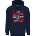 Play Hard or Go Home Gym Training Top Childrens Kids Hoodie Navy Blue