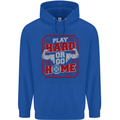 Play Hard or Go Home Gym Training Top Childrens Kids Hoodie Royal Blue