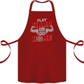 Play Hard or Go Home Gym Training Top Cotton Apron 100% Organic Maroon